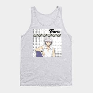 chico pelo blanco corto Tank Top